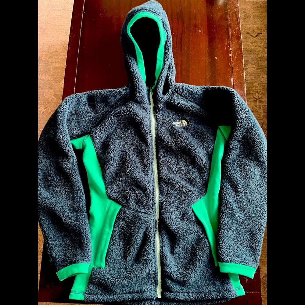 Womens NorthFace hooded fleece sweatshirt
